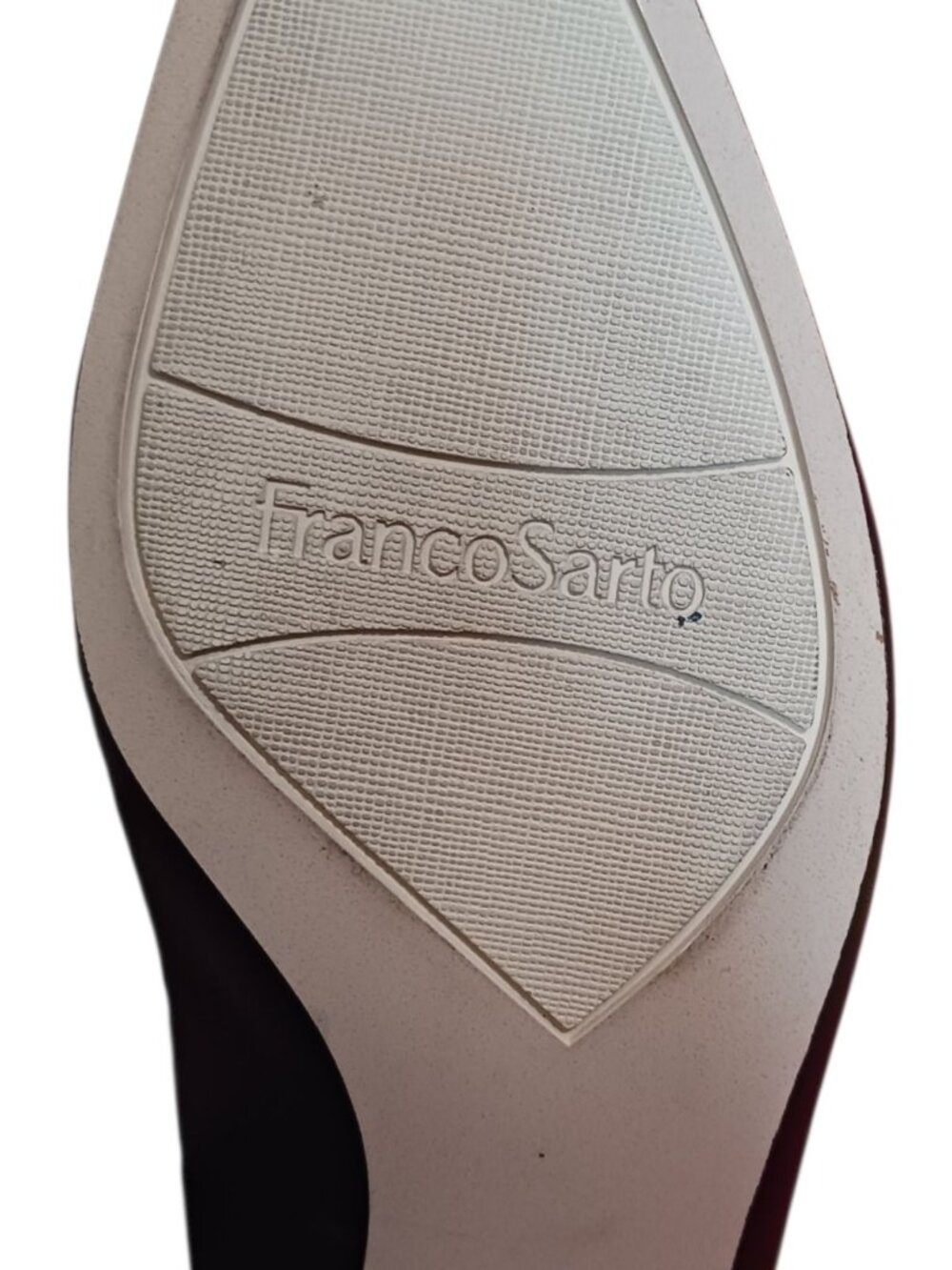 Franco Sarto Leather Pointed-Toe Ankle Strap Low Heel Shoes Size 8 - Picture 5 of 15